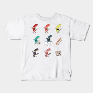 Rainbow Bunnies Band Kids T-Shirt